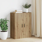 Wandkast 69,5x34x90 cm eiken bewerkt hout