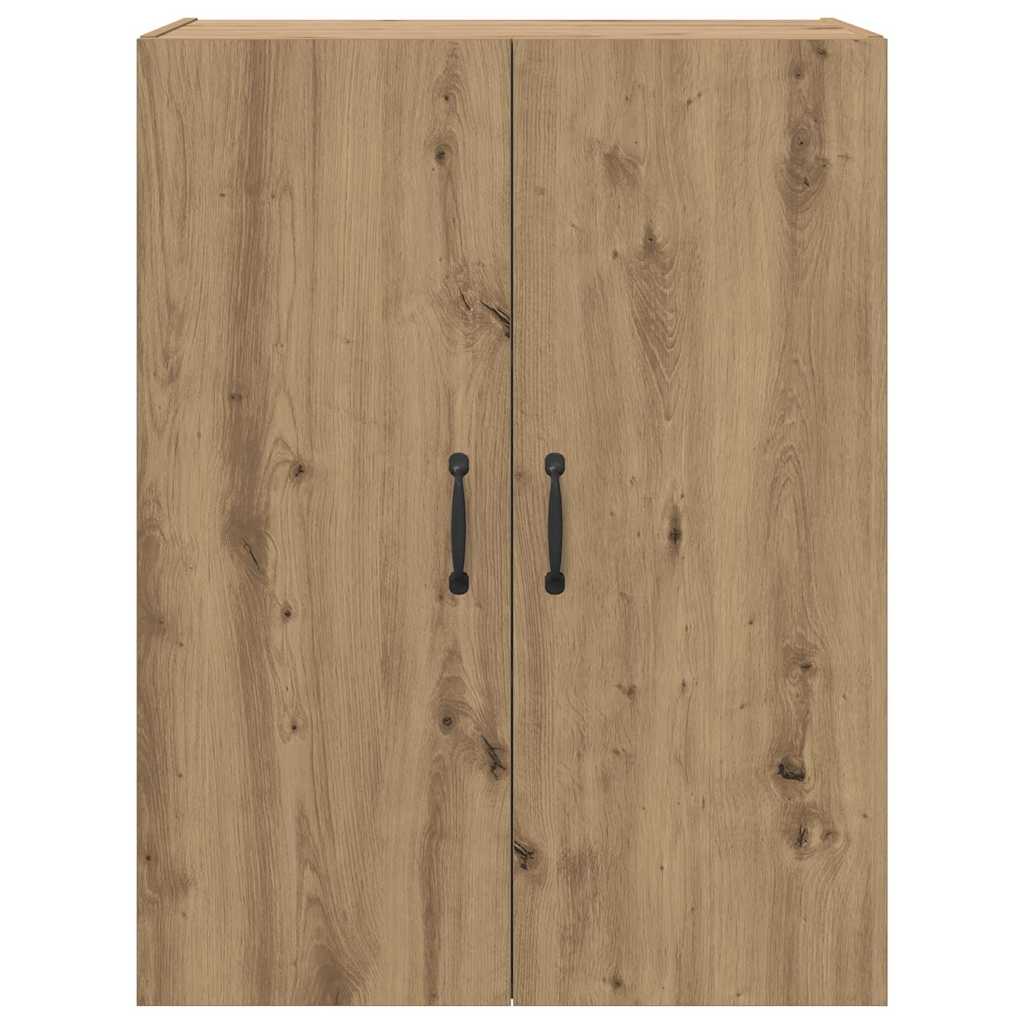 Hangkast artisanaal eikenkleurig 69.5 x 34 x 90 cm Bewerkt hout