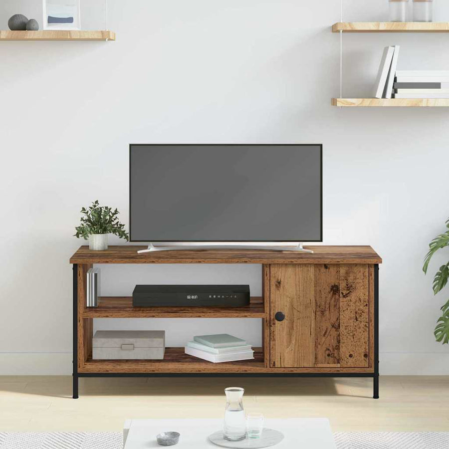 TV-kast Oud Hout 100 x 40 x 45 cm Bewerkt hout