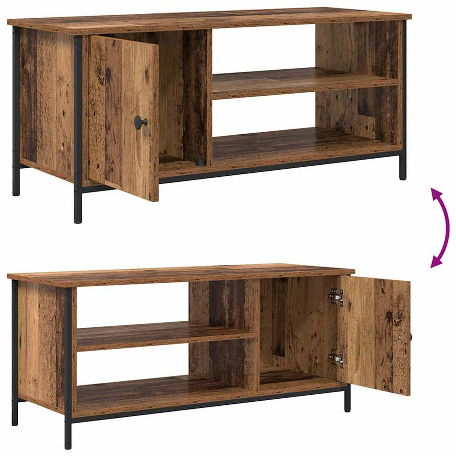 TV-kast Oud Hout 100 x 40 x 45 cm Bewerkt hout