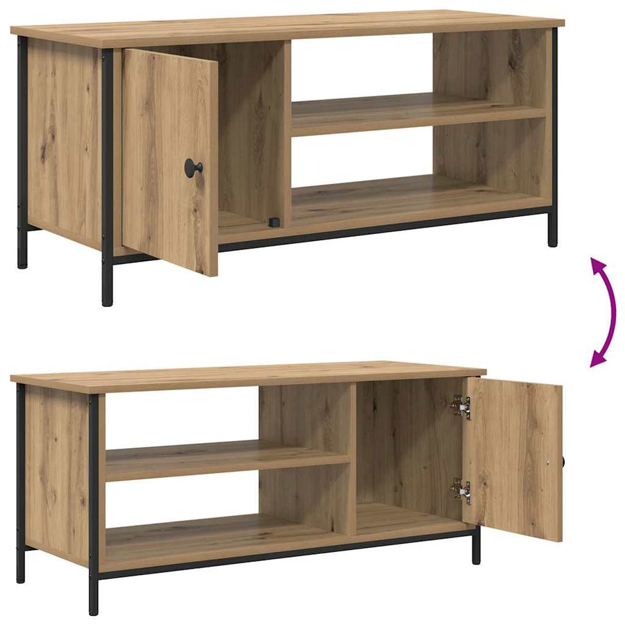 TV-kast Artisan Eiken 100 x 40 x 45 cm Bewerkt hout
