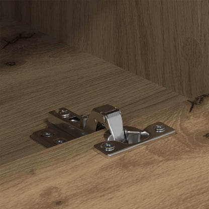 TV-kast artisanaal eikenkleurig 150 x 30 x 45 cm Bewerkt hout