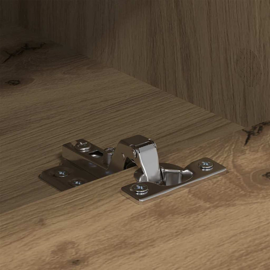 TV-kast artisanaal eikenkleurig 150 x 30 x 45 cm Bewerkt hout