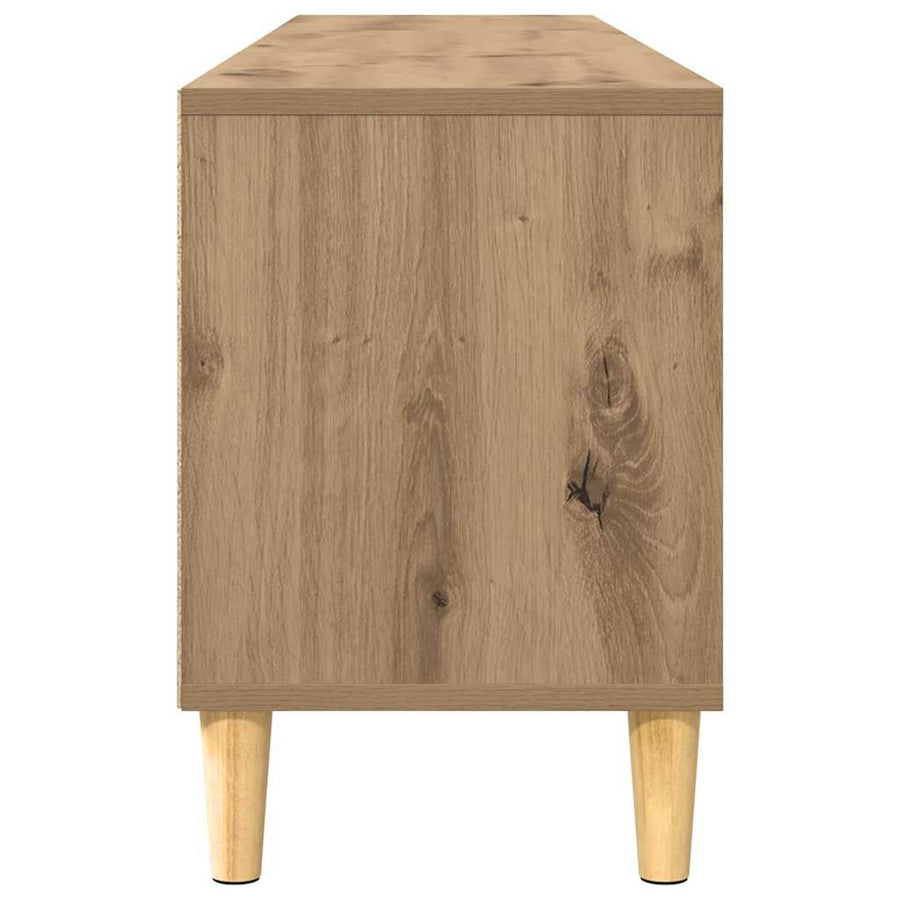 TV-kast artisanaal eikenkleurig 150 x 30 x 45 cm Bewerkt hout