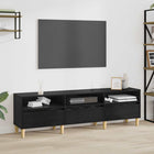 TV-kast 150x30x45 cm zwart eiken bewerkt hout