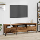 TV-kast 150x30x45 cm oud hout ijzer
