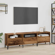 TV-kast 150x30x45 cm oud hout ijzer
