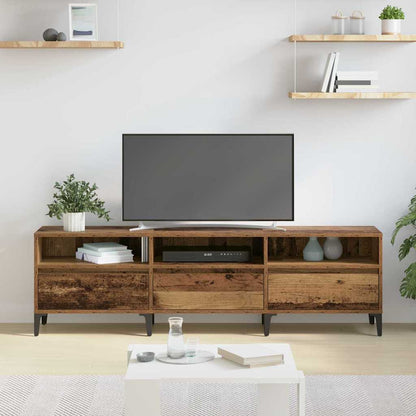 TV-kast Oud Hout 150 x 30 x 45 cm Gemonteerd hout en ijzer