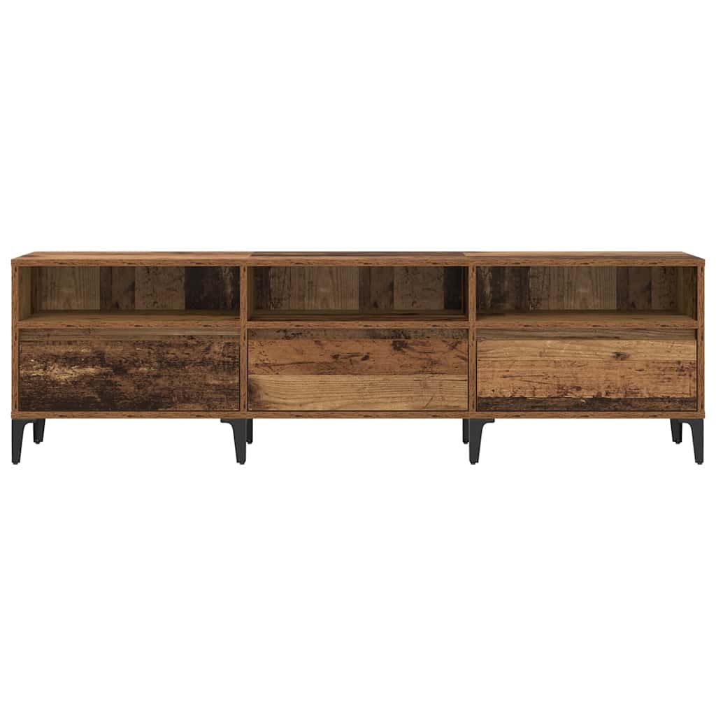 TV-kast Oud Hout 150 x 30 x 45 cm Gemonteerd hout en ijzer