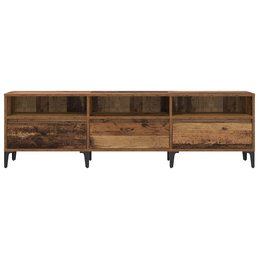 TV-kast Oud Hout 150 x 30 x 45 cm Gemonteerd hout en ijzer