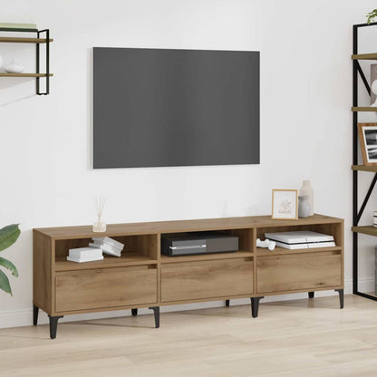TV-kast Artisan Eiken 150 x 30 x 45 cm Gemonteerd hout en ijzer