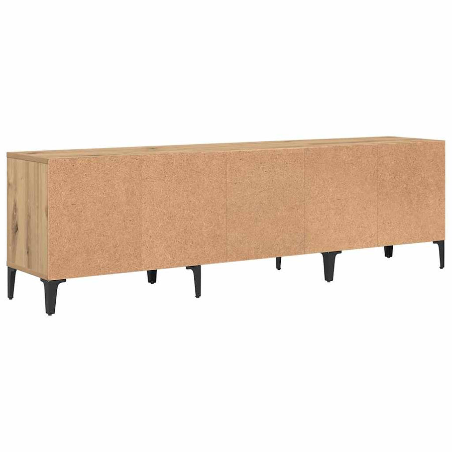 TV-kast Artisan Eiken 150 x 30 x 45 cm Gemonteerd hout en ijzer