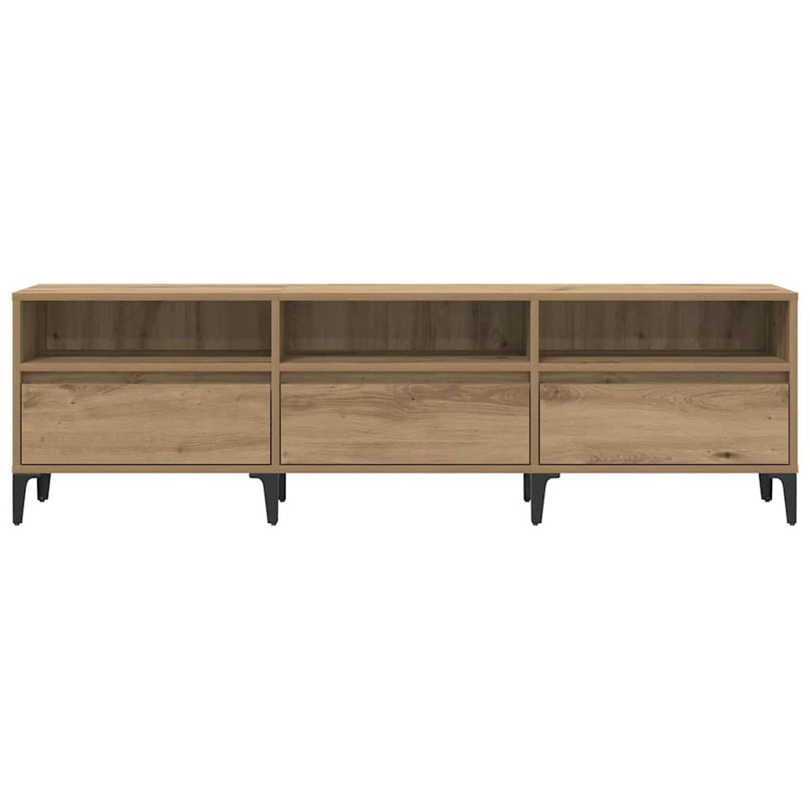 TV-kast Artisan Eiken 150 x 30 x 45 cm Gemonteerd hout en ijzer