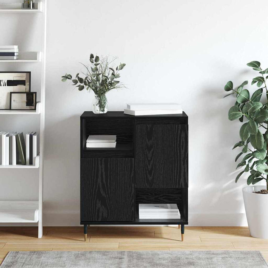 Dressoir Zwart Eiken 60 x 35 x 70 cm