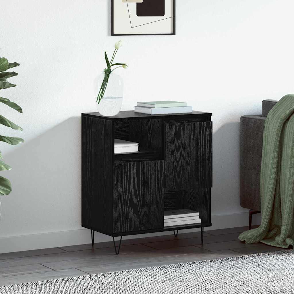Dressoir Zwart Eiken 60 x 35 x 70 cm