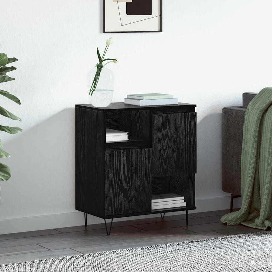 Dressoir Zwart Eiken 60 x 35 x 70 cm