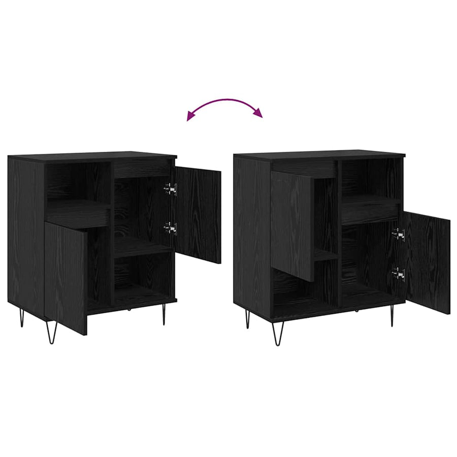 Dressoir Zwart Eiken 60 x 35 x 70 cm