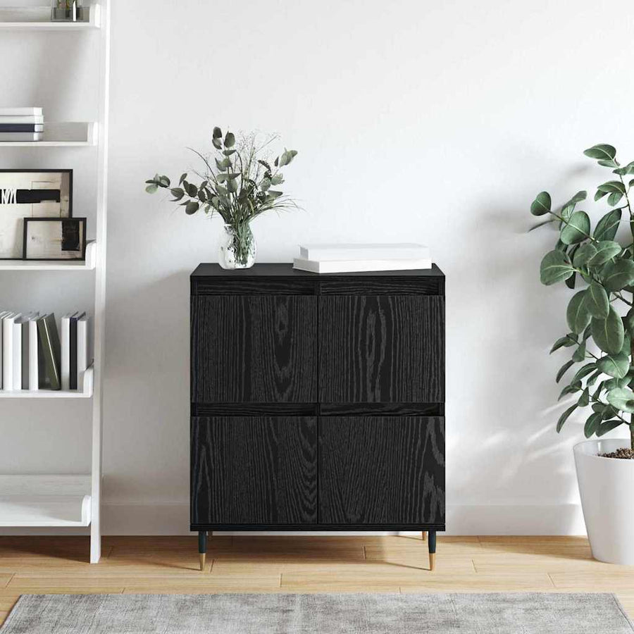 Dressoir Zwart Eiken 60 x 35 x 70 cm