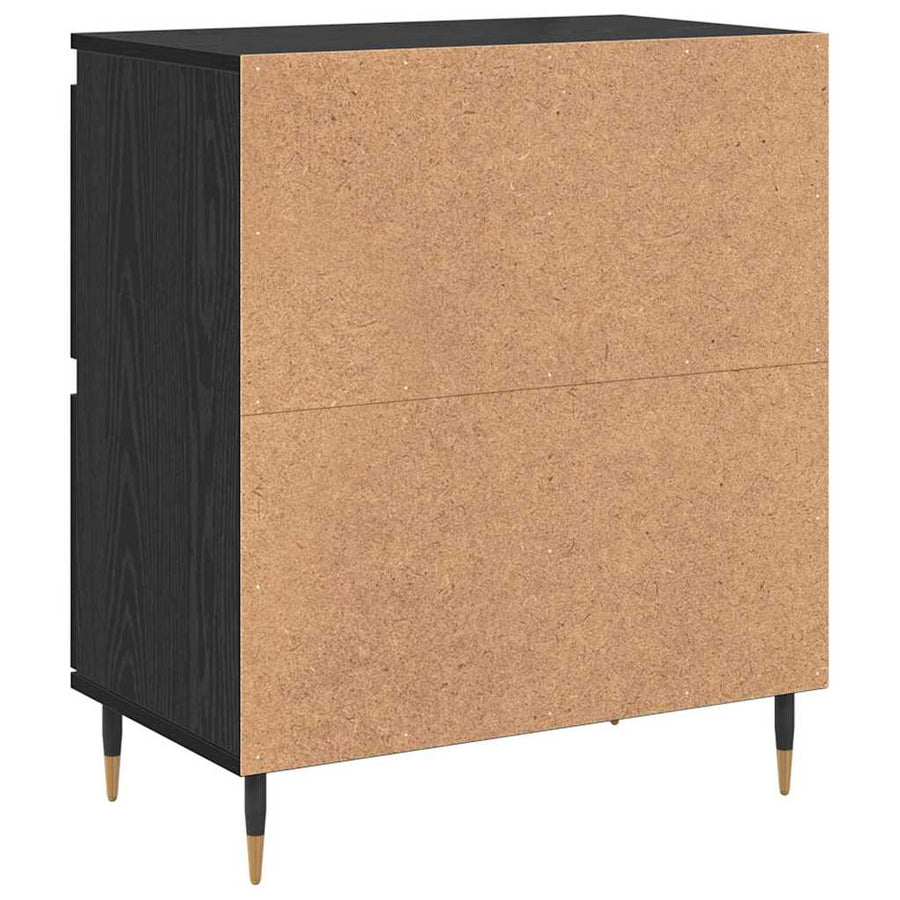 Dressoir Zwart Eiken 60 x 35 x 70 cm