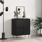 Dressoir zwart eiken 60x35x70 cm