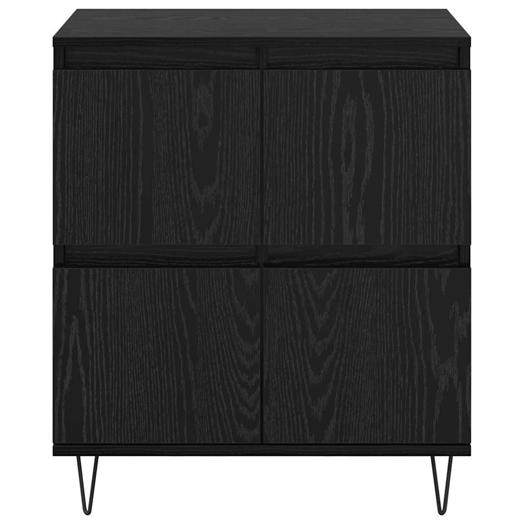 Dressoir Zwart Eiken 60 x 35 x 70 cm