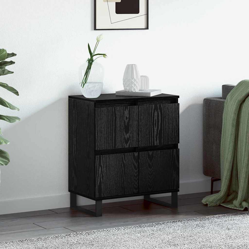 Dressoir Zwart Eiken 60 x 35 x 70 cm