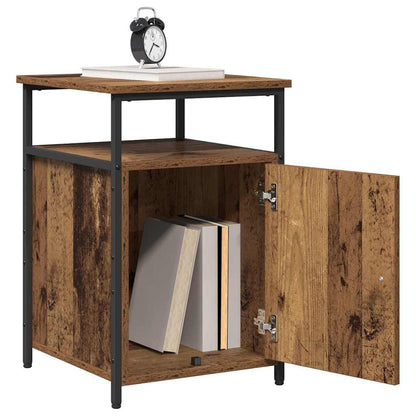 Nachtkastje Oud hout Bewerkt hout