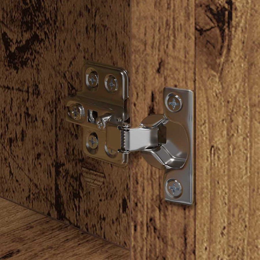 Nachtkastje 2 pcs Oud hout Bewerkt hout