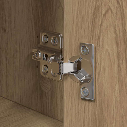Nachtkastje 2 pcs artisanaal eikenkleurig Bewerkt hout
