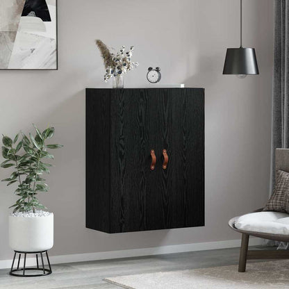 Wandkast Wandgemonteerd Zwart 69.5 x 34 x 90 cm Bewerkt hout