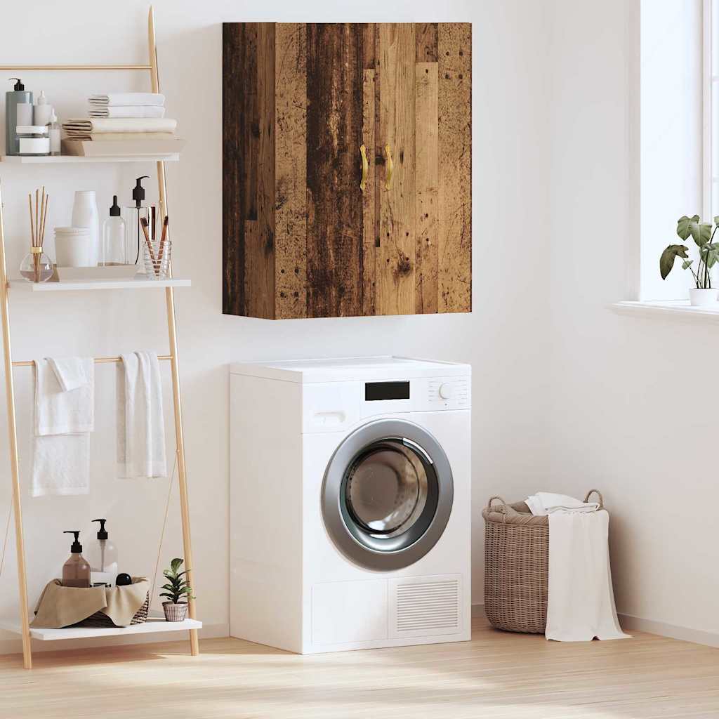 Wandkast Wandgemonteerd Oudhout 69,5 x 34 x 90 cm Bewerkt hout