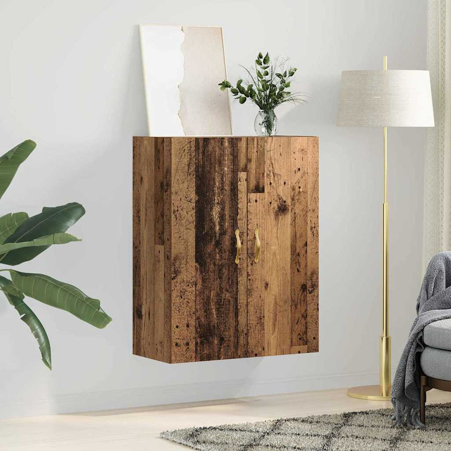 Wandkast Wandgemonteerd Oudhout 69,5 x 34 x 90 cm Bewerkt hout