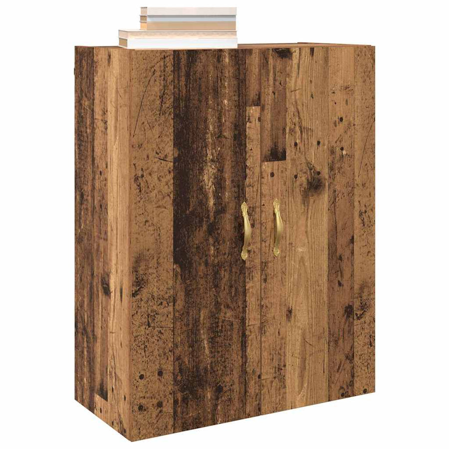 Wandkast Wandgemonteerd Oudhout 69,5 x 34 x 90 cm Bewerkt hout