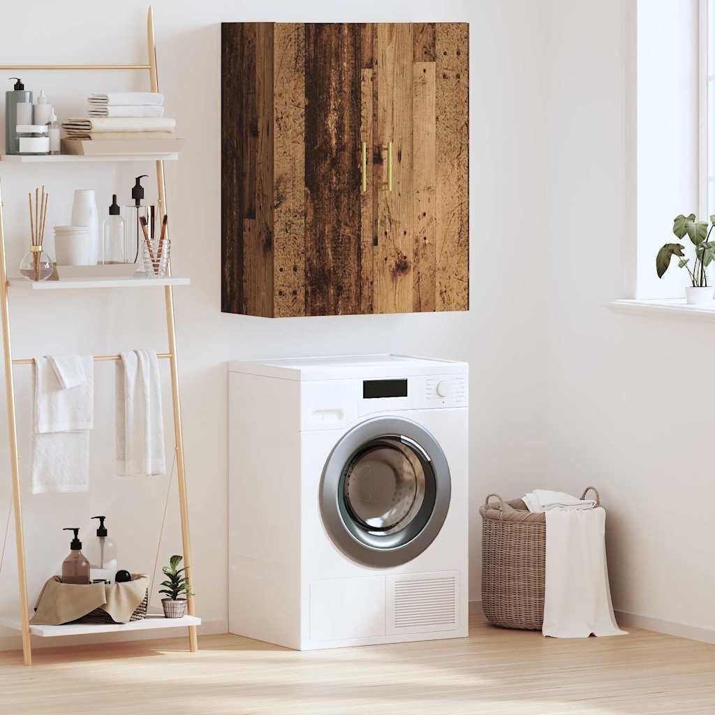 Wandkast Wandgemonteerd Oudhout 69,5 x 34 x 90 cm Bewerkt hout