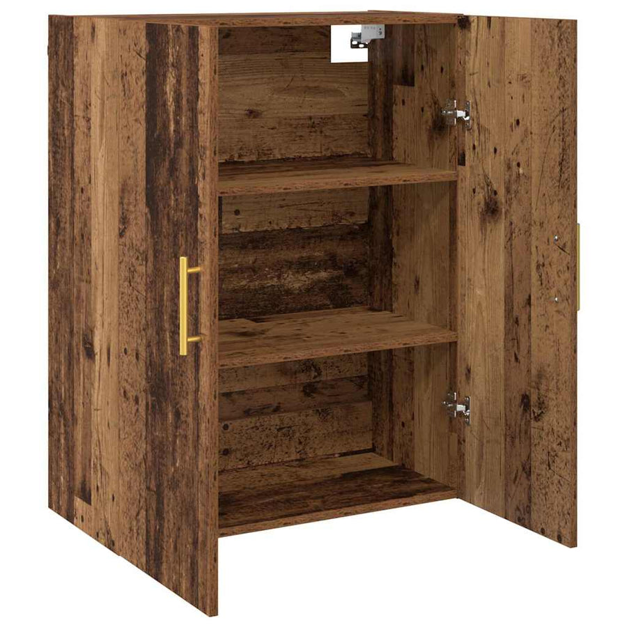 Wandkast Wandgemonteerd Oudhout 69,5 x 34 x 90 cm Bewerkt hout