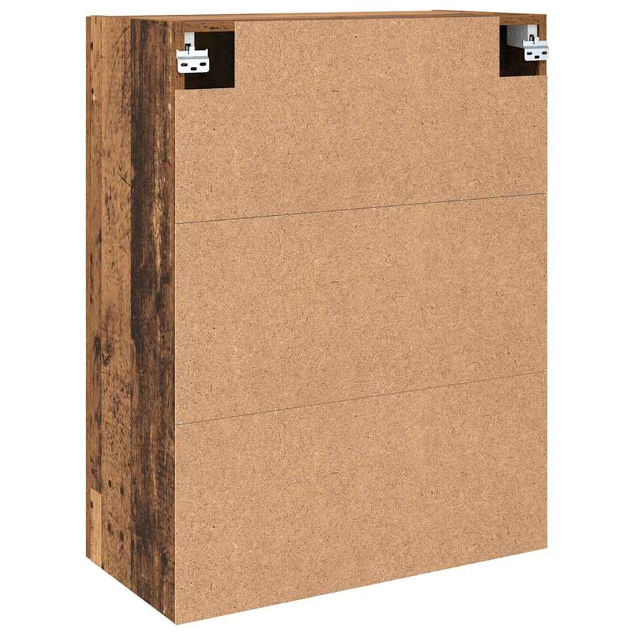 Wandkast Wandgemonteerd Oudhout 69,5 x 34 x 90 cm Bewerkt hout
