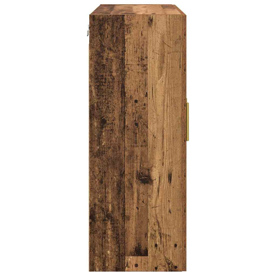Wandkast Wandgemonteerd Oudhout 69,5 x 34 x 90 cm Bewerkt hout