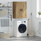 Wandkast 69,5x34x90 cm bewerkt hout bruin