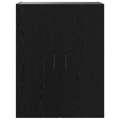 Wandkast Wandgemonteerd Zwart 69.5 x 34 x 90 cm Bewerkt hout