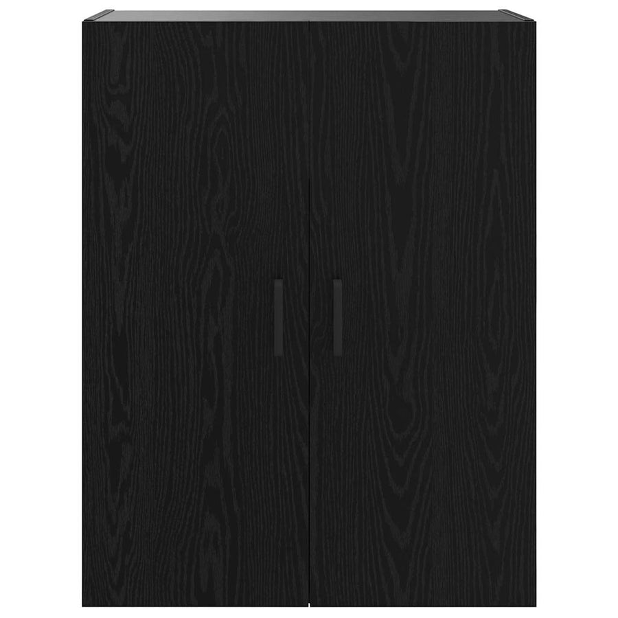 Wandkast Wandgemonteerd Zwart 69.5 x 34 x 90 cm Bewerkt hout