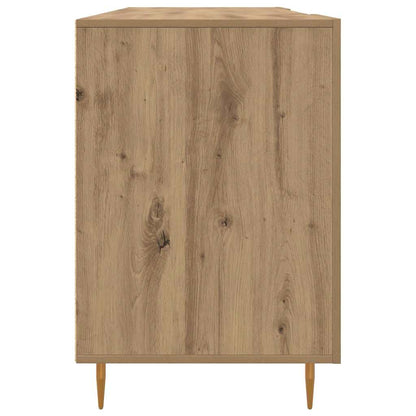 Bureau met plank artisanaal eikenkleurig Bewerkt hout