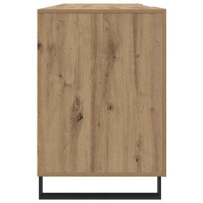 Bureau artisanaal eikenkleurig 140 x 50 x 75 cm Bewerkt hout