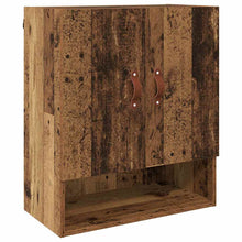 Wandkast Wandgemonteerd Oud hout 60 x 31 x 70 cm Bewerkt hout