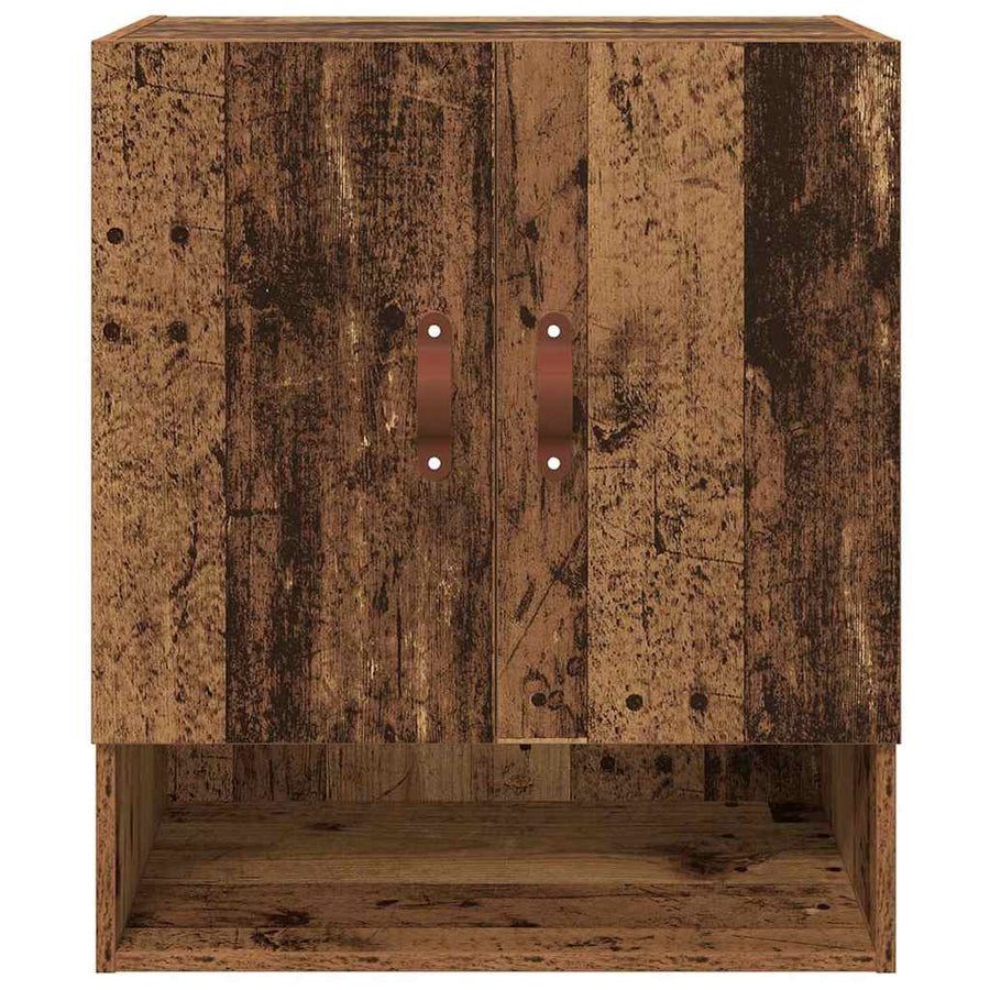 Wandkast Wandgemonteerd Oud hout 60 x 31 x 70 cm Bewerkt hout