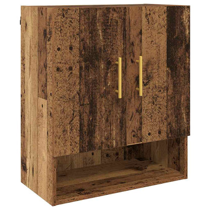 Wandkast Wandgemonteerd Oud hout 60 x 31 x 70 cm Bewerkt hout