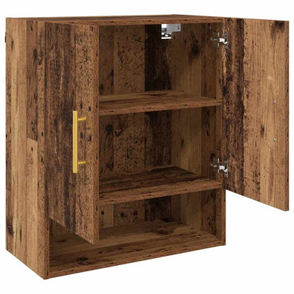 Wandkast Wandgemonteerd Oud hout 60 x 31 x 70 cm Bewerkt hout