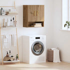 Wandkast 60x31x70 cm eikenkleurig bewerkt hout