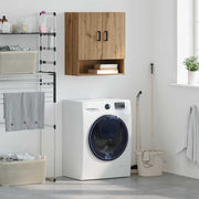 Wandkast 60x31x70 cm bewerkt hout eikenkleurig