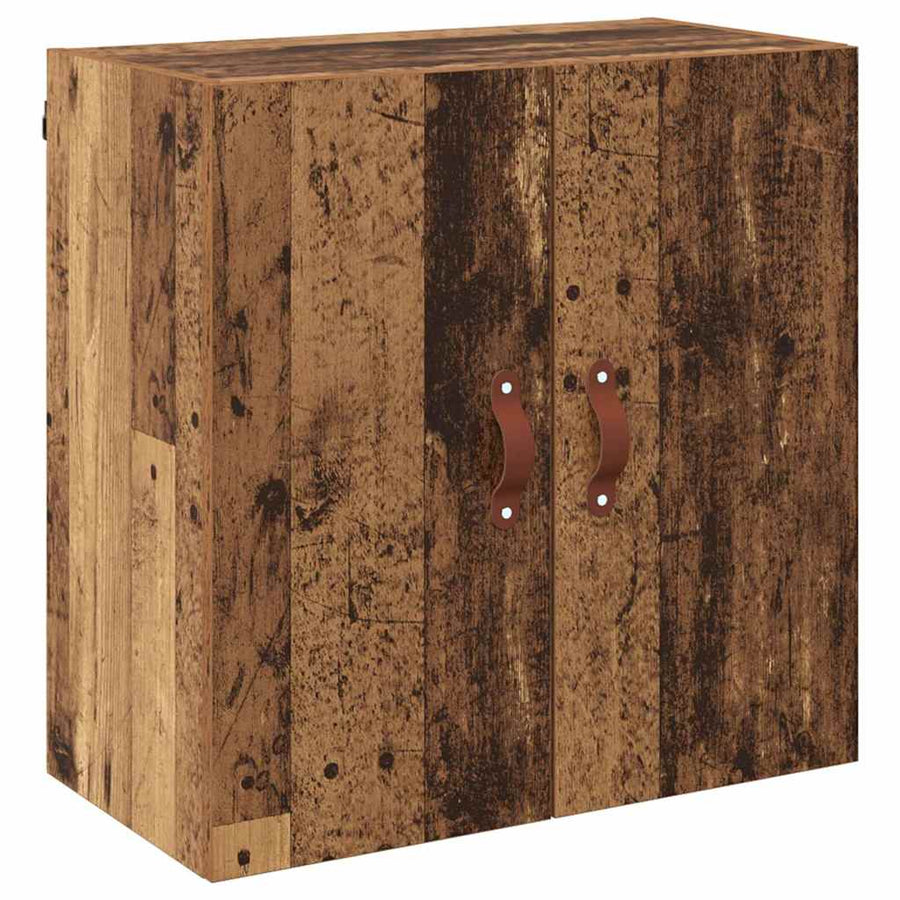 Wandkast Wandgemonteerd Oud hout 60 x 31 x 60 cm Bewerkt hout