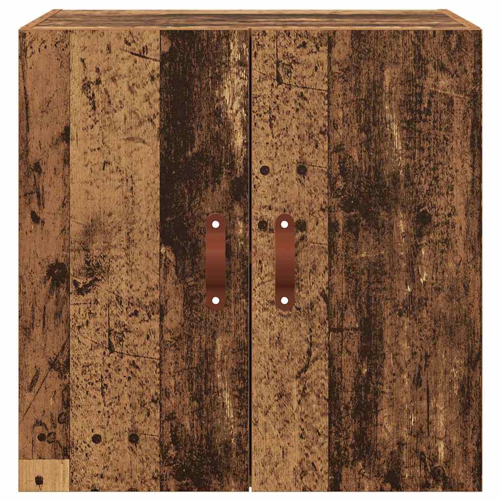 Wandkast Wandgemonteerd Oud hout 60 x 31 x 60 cm Bewerkt hout
